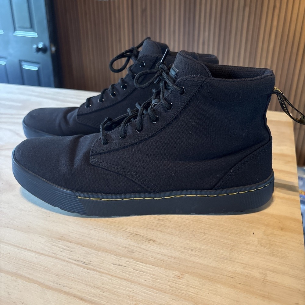 Dr. Martens Cairo Canvas Chukka Boots Men's Sz 10 AW004 Black Very Good Cond.